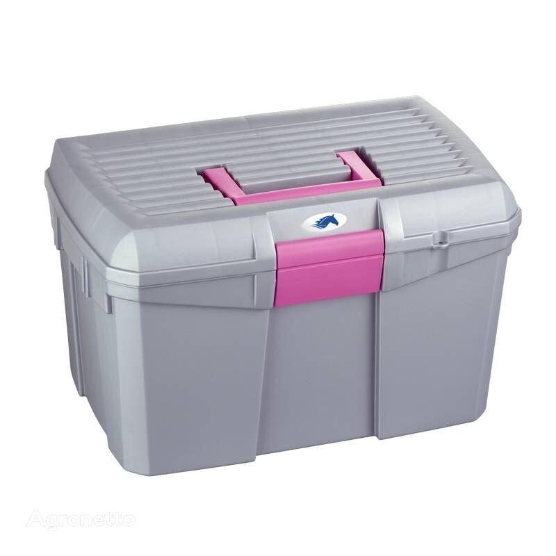 York Panaro brush box, medium gray and pink