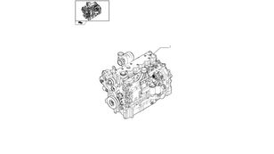 87312077 engine for New Holland T6090 wheel tractor