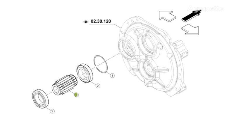 Claas Arion 630 6005033069 gearbox