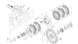 Wał hamulca tarczowego 411151150051 other brake system spare part for Fendt 414 Vario wheel tractor