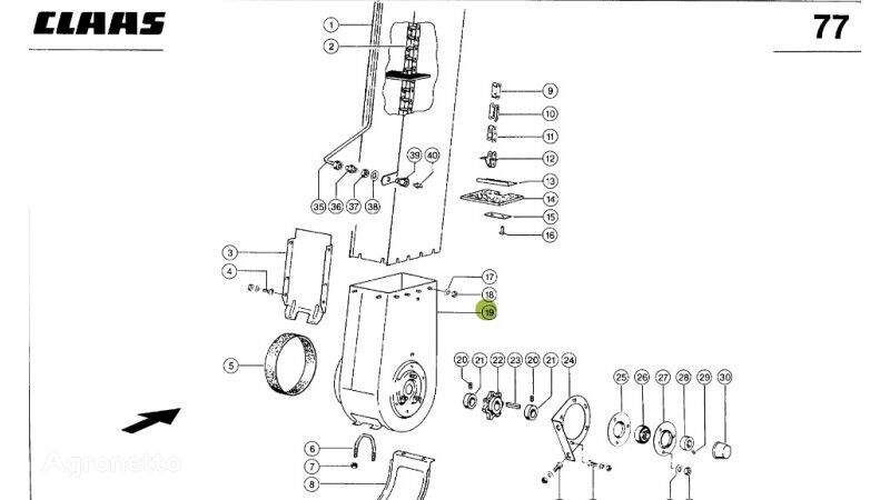 stopa przenośnika Claas for Claas Dominator 98 grain harvester