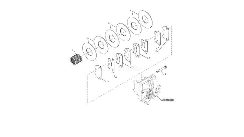 Koło zębate  5195109 other transmission spare part for New Holland T6090 T6070  wheel tractor