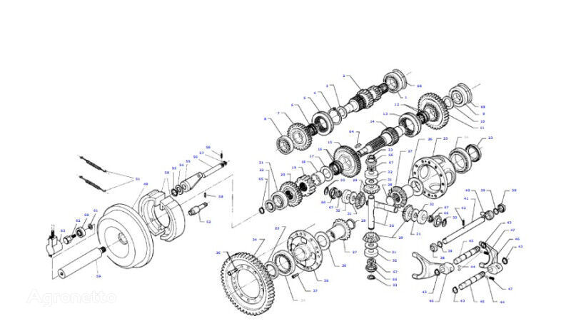 tryb koło zębate skrzyni biegów  D46145400 other transmission spare part for Massey Ferguson MF 30 32 wheel tractor