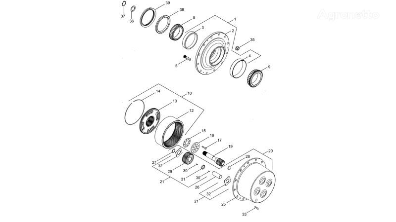 Duża płyta  281986A1 other transmission spare part for New Holland T6090 T6070  wheel tractor