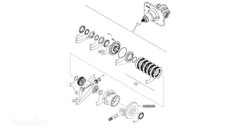 47129159 repair kit for New Holland T6010 wheel tractor